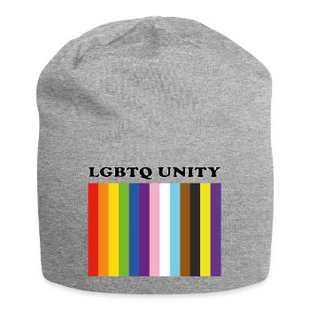 LGBTQ Pride Unity Inklusive Pride-Farben - Jersey-Beanie - Grau meliert - Vorne