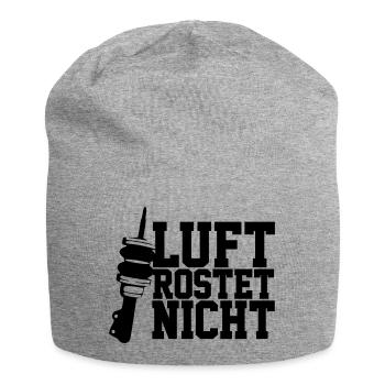 Luft rostet nicht - Jersey-Beanie - Grau meliert - Vorne