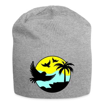 paradise birds 02 - Jersey-Beanie - Grau meliert - Vorne