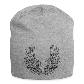 Wing - Jersey Beanie - heather grey - Front