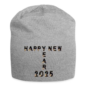 HAPPY new year 2025 - Jersey-Beanie - Grau meliert - Vorne