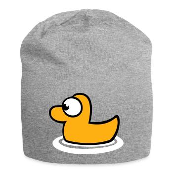 Rubber Duck Rubber Duck Water Bird Cute Cute - Jersey Beanie - heather grey - Front