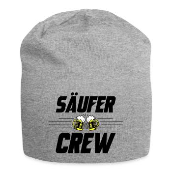 Säufer Crew Bier - Jersey-Beanie - Grau meliert - Vorne