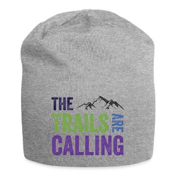 The Trails Are Calling - Jersey Beanie - heather grey - Front