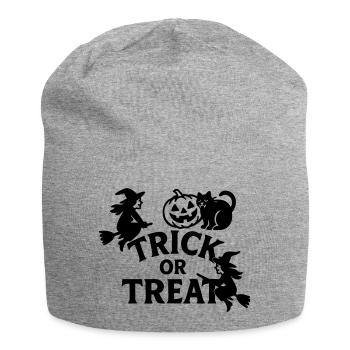Trick or Treat Halloween - Jersey-Beanie - Grau meliert - Vorne
