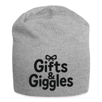 Gifts & Giggles T-Shirt – Fun & Playful Design - Jersey Beanie - heather grey - Front