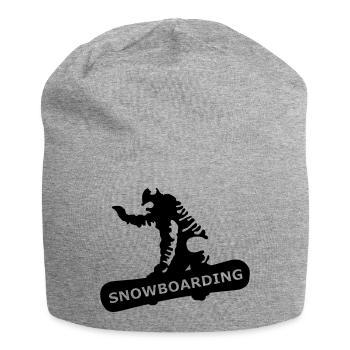 Snowboarding - Jersey-Beanie - Grau meliert - Vorne