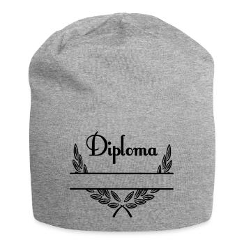 Diploma – Namespace - Jersey Beanie - heather grey - Front