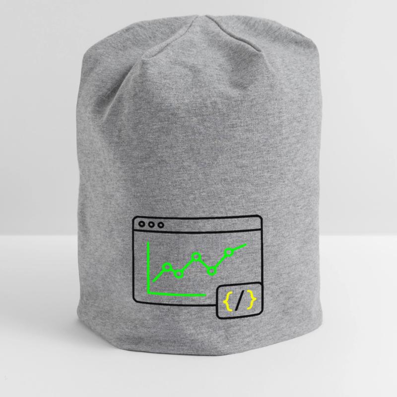 Web Analysis Chart Coding Browser Vector Jersey Beanie