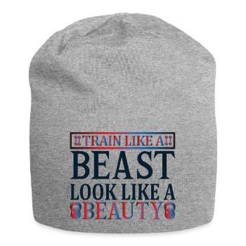 Beauté, bête de train - Bonnet en jersey - gris chiné - Devant