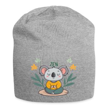 Koala-Zen-Meditation - Jersey-Beanie - Grau meliert - Vorne