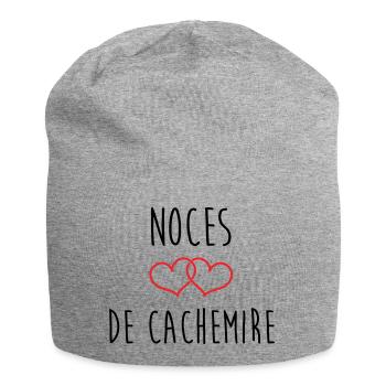 Cashmere wedding 47 years of marriage - Jersey Beanie - heather grey - Front
