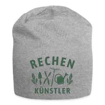 Rechen Künstler - Retro Gärtner Natur - Jersey-Beanie - Grau meliert - Vorne