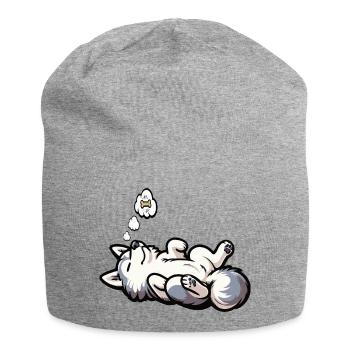 Husky Huskies Husky Owners Husky Owners Husky Fans - Jersey Beanie - heather grey - Front