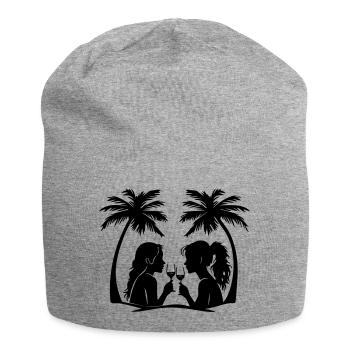 Icône du palmier HolidayWomen - Bonnet en jersey - gris chiné - Devant