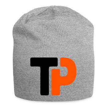 Équipe de ping-pong TP avec logo de tennis de table - Bonnet en jersey - gris chiné - Devant