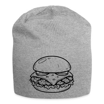 hamburger - Jersey Beanie - heather grey - Front
