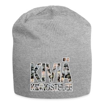 Die Steine sind interessiert an - Jersey-Beanie - Grau meliert - Vorne