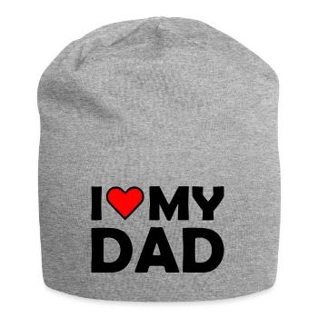 I love my dad - Jersey-Beanie - Grau meliert - Vorne