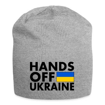 hands off ukraine - Bonnet en jersey - gris chiné - Devant