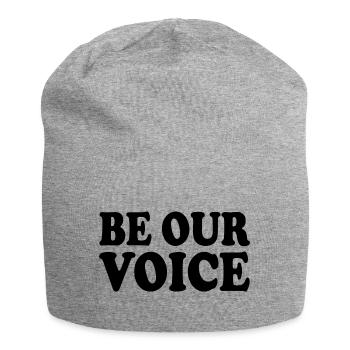Be our voice - Jersey Beanie - heather grey - Front