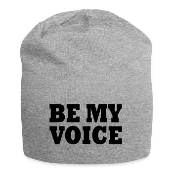 Be my voice - Jersey Beanie - heather grey - Front