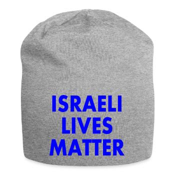 Israeli lives matter - Bonnet en jersey - gris chiné - Devant