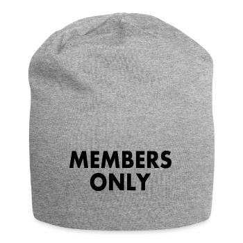 Members only - Jersey Beanie - heather grey - Front