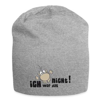 Ich war das nicht - Jersey-Beanie - Grau meliert - Vorne