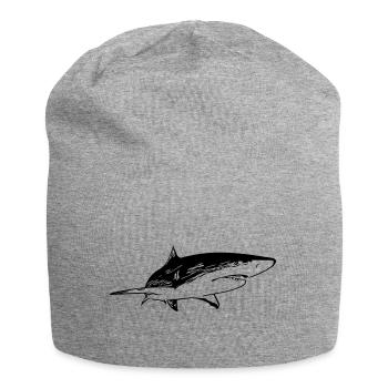 Hai - Vintage Vector Design - Bonnet en jersey - gris chiné - Devant