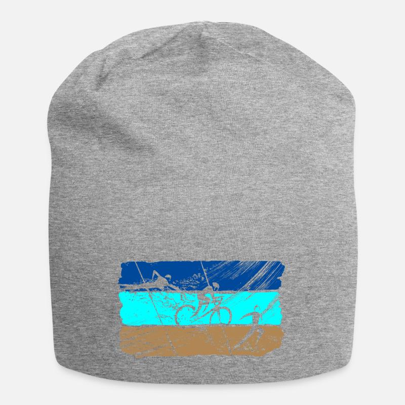 Traithlon Flagge - Jersey-Beanie - Grau meliert