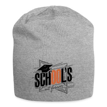 Schulabschluss Abschlussfeier School`s Out Forever - Jersey Beanie - heather grey - Front