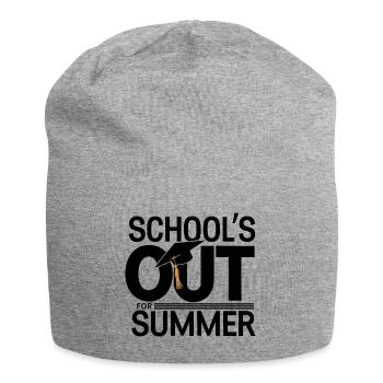 Schulabschluss Schulende School`s Out For Summer - Jersey Beanie - heather grey - Front