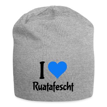 I Love Ruatafest Rutenfest Ravensburg Oberschwaben - Jersey-Beanie - Grau meliert - Vorne