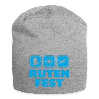 Rutenfest Ravensburg Wappen Symbole - Jersey-Beanie - Grau meliert - Vorne