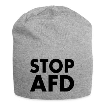 Stop afd - Jersey-Beanie - Grau meliert - Vorne