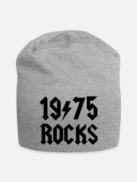 1975 rocks - Jersey-Beanie - Grau meliert