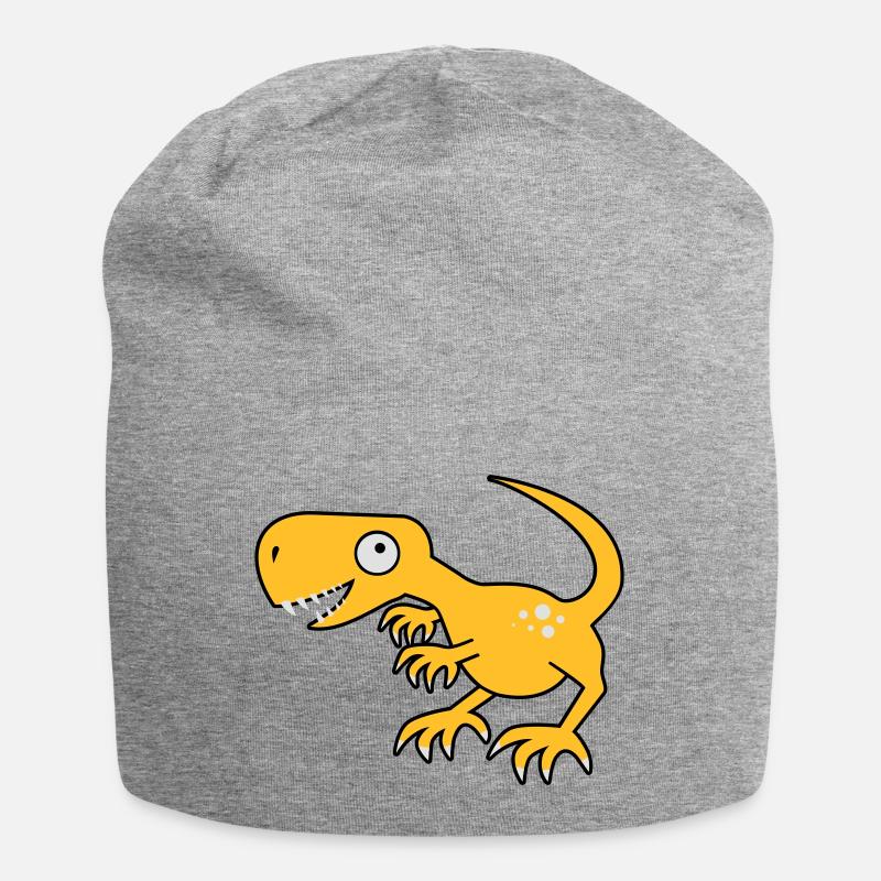 Dino, dinosaure, monstre - Bonnet en jersey - gris chiné