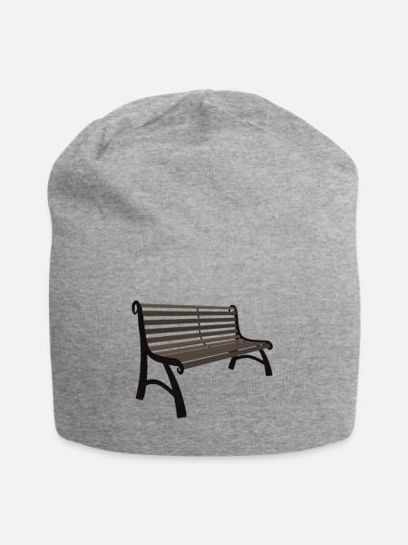 Bank - Jersey-Beanie - Grau meliert