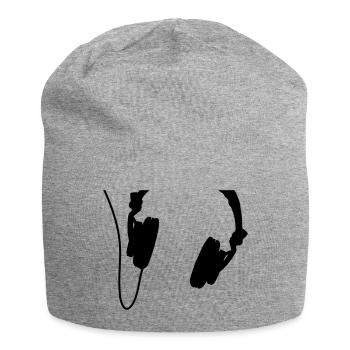 headphones_vector - Jersey-Beanie - Grau meliert - Vorne