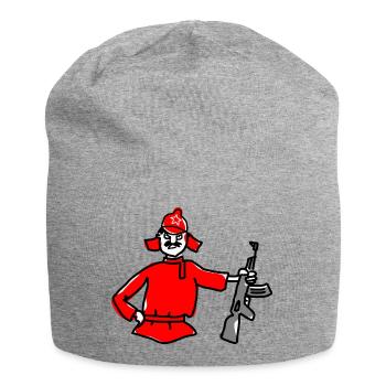 army soldier soldat knight world war weltkrieg59 - Jersey-Beanie - Grau meliert - Vorne