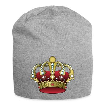 Krone - Jersey-Beanie - Grau meliert - Vorne