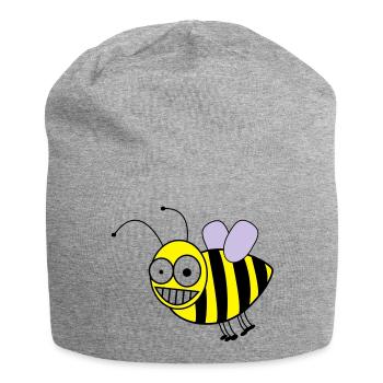 biene - Jersey-Beanie - Grau meliert - Vorne