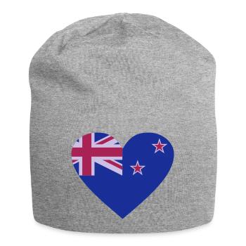Neuseeland - Jersey-Beanie - Grau meliert - Vorne