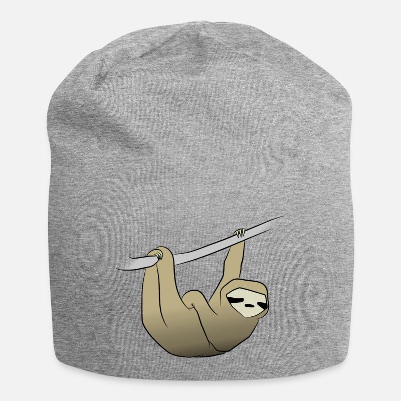 Faultier - Jersey-Beanie - Grau meliert