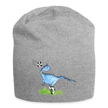 Football Dino: nasty passing game? - Jersey Beanie - heather grey - Front