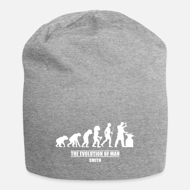 évolution du forgeron - Bonnet en jersey - gris chiné