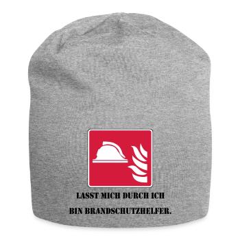 Lasst mich durch ich bin Brandschutzhelfer - Jersey-Beanie - Grau meliert - Vorne