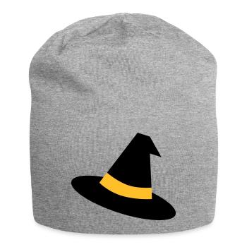Witch's Hat - Jersey Beanie - heather grey - Front