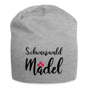 Schwarzwaldmädel - Jersey-Beanie - Grau meliert - Vorne